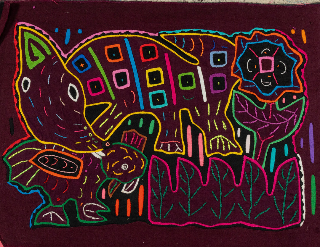 Maroon And Pink Twisted Neck Goose Bird Mola