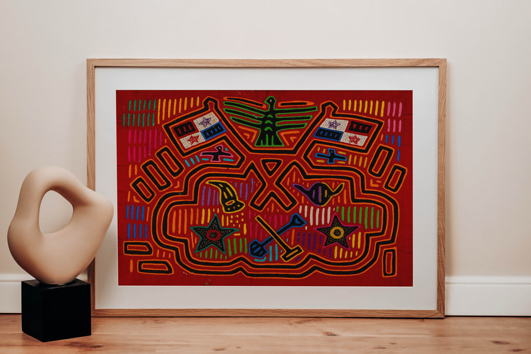 Panama Flag Patriotic Museum Quality Mola