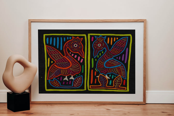 Swan Waterbird Love Dance Mola
