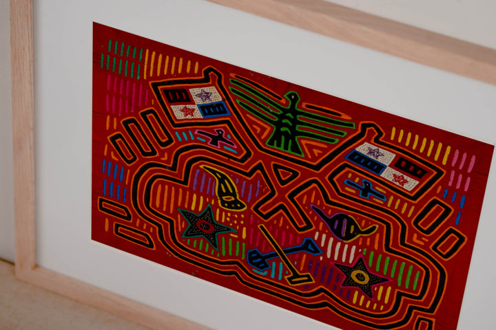 Panama Flag Patriotic Museum Quality Mola
