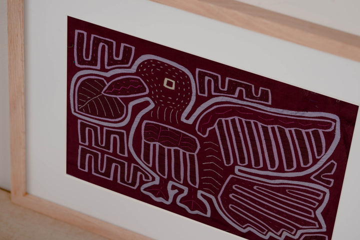 Burgundy And Blue Jungle Duck Bird Mola