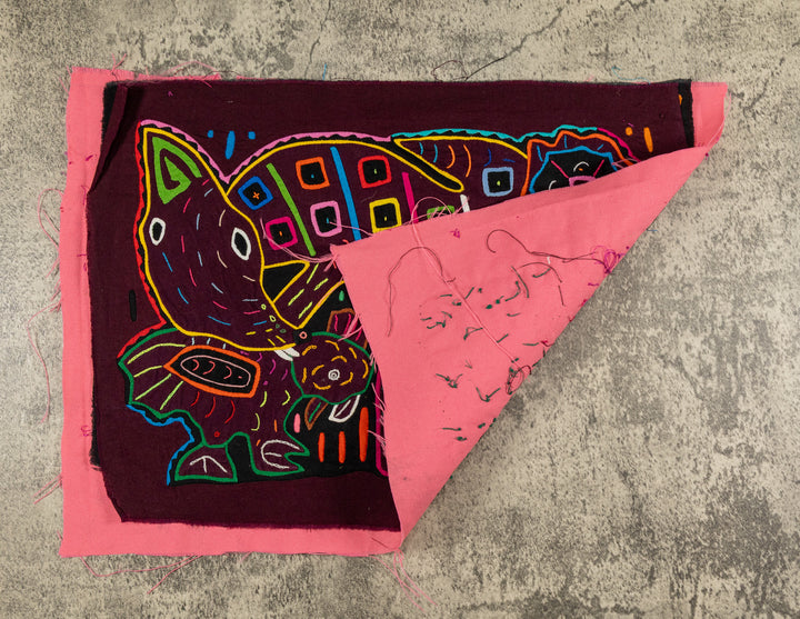 Maroon And Pink Twisted Neck Goose Bird Mola