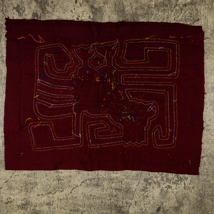 Burgundy Cock-Adoodle-Doo Rooster Mola