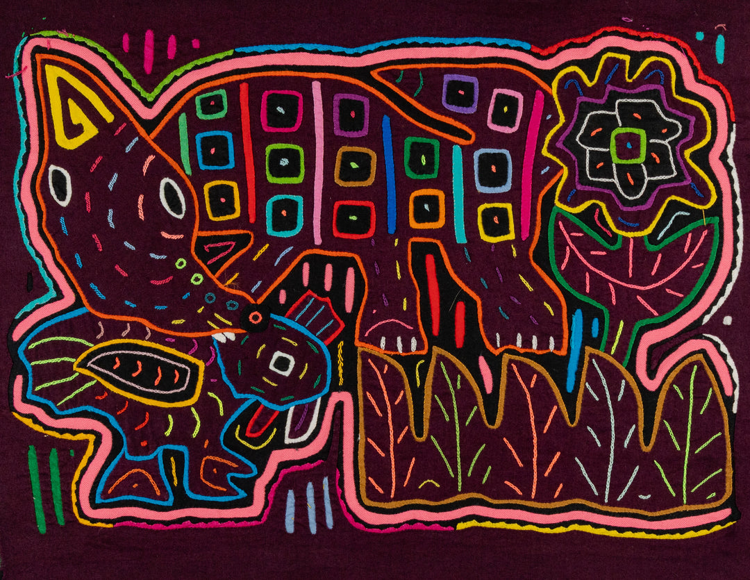 Maroon And Pink Twisted Neck Goose Bird Mola