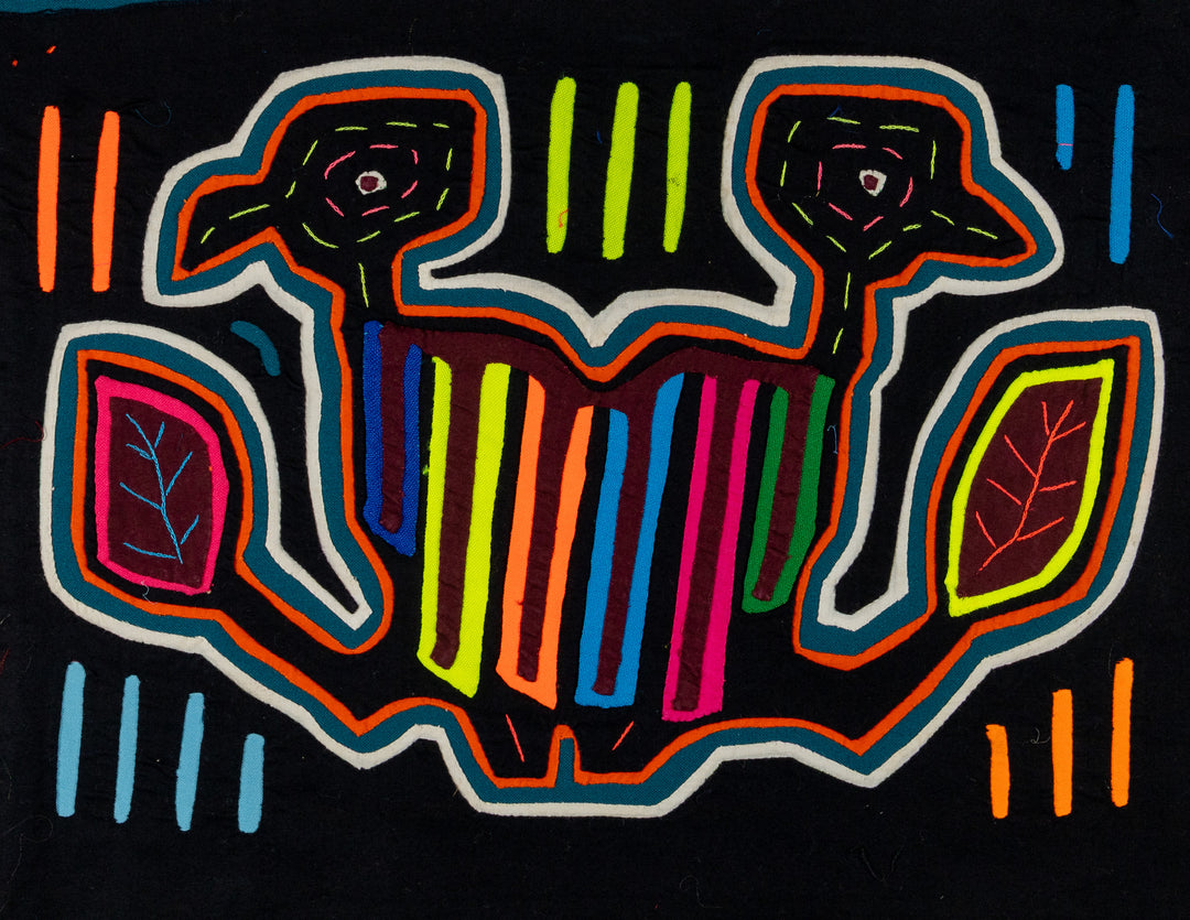 Rainbow colors Two Head Bird Mola