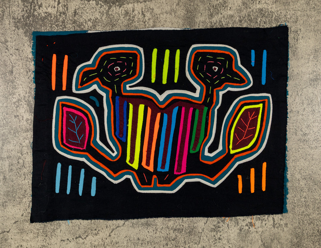 Rainbow colors Two Head Bird Mola