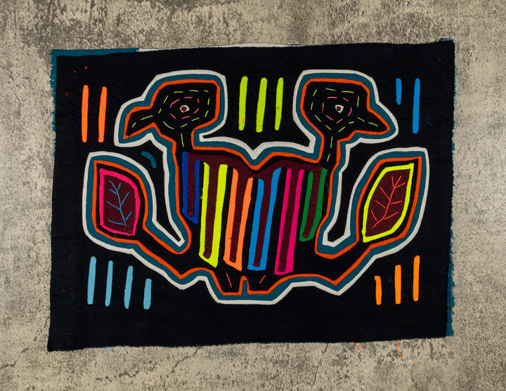 Rainbow colors Two Head Bird Mola