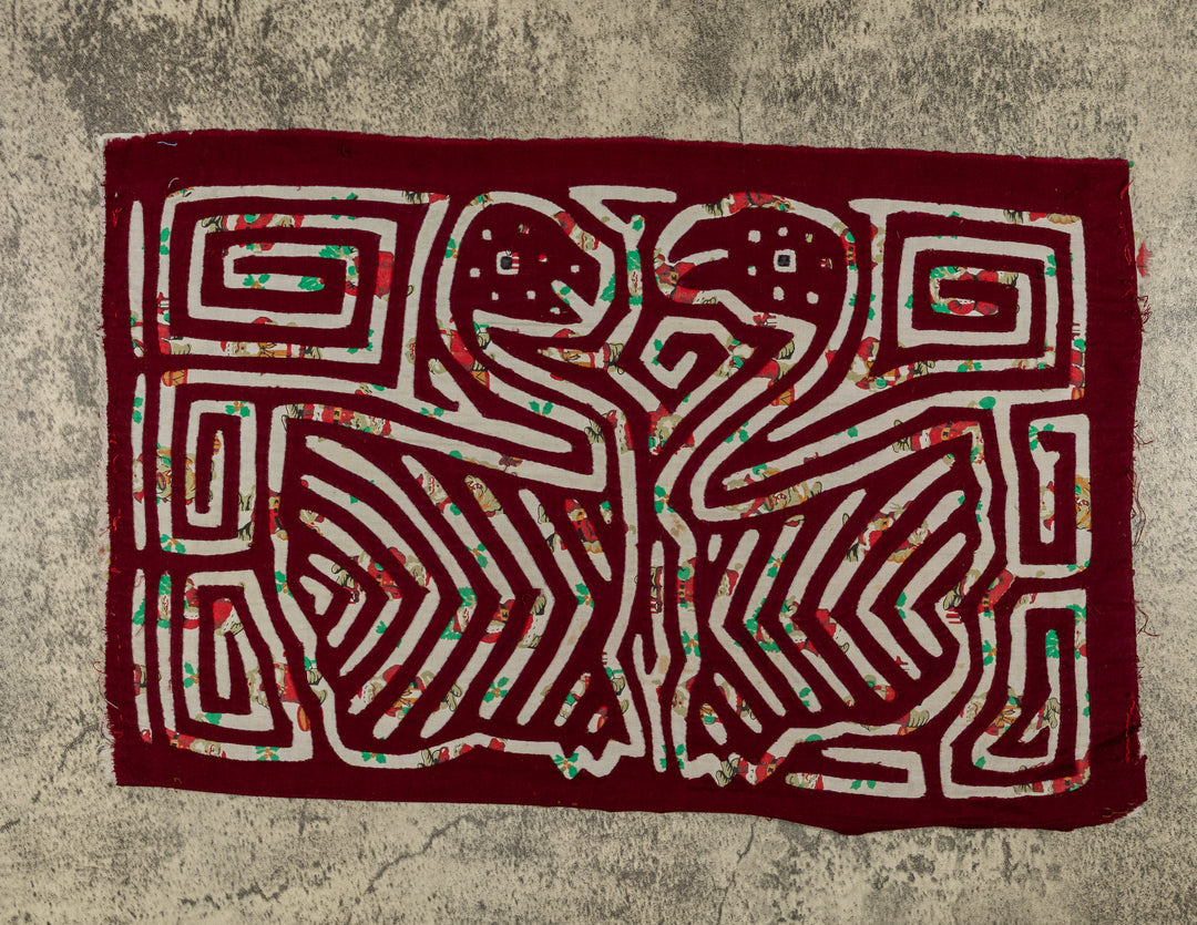 Burgundy And White Happy Swan Mola