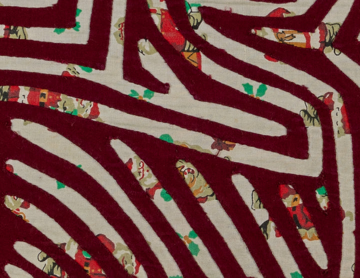 Burgundy And White Happy Swan Mola