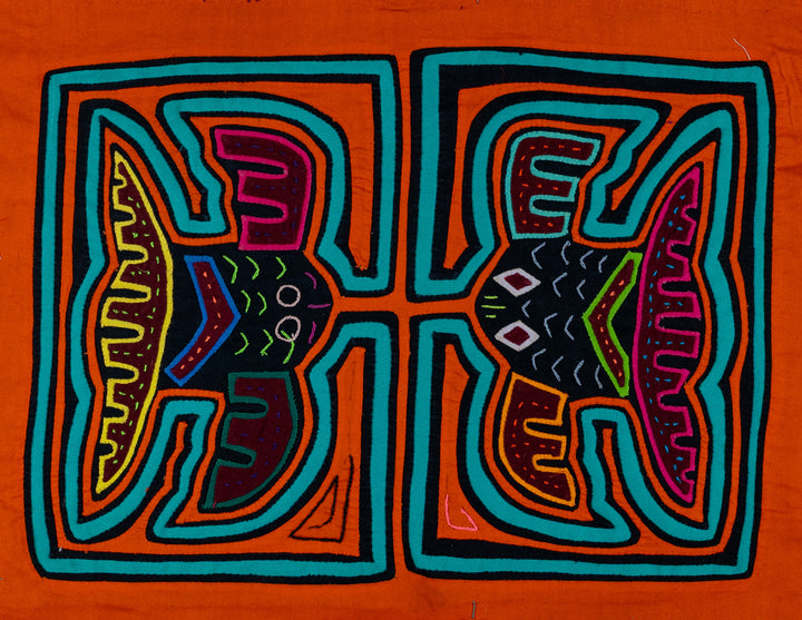 Orange And Turquoise Fish Aquarium Mola