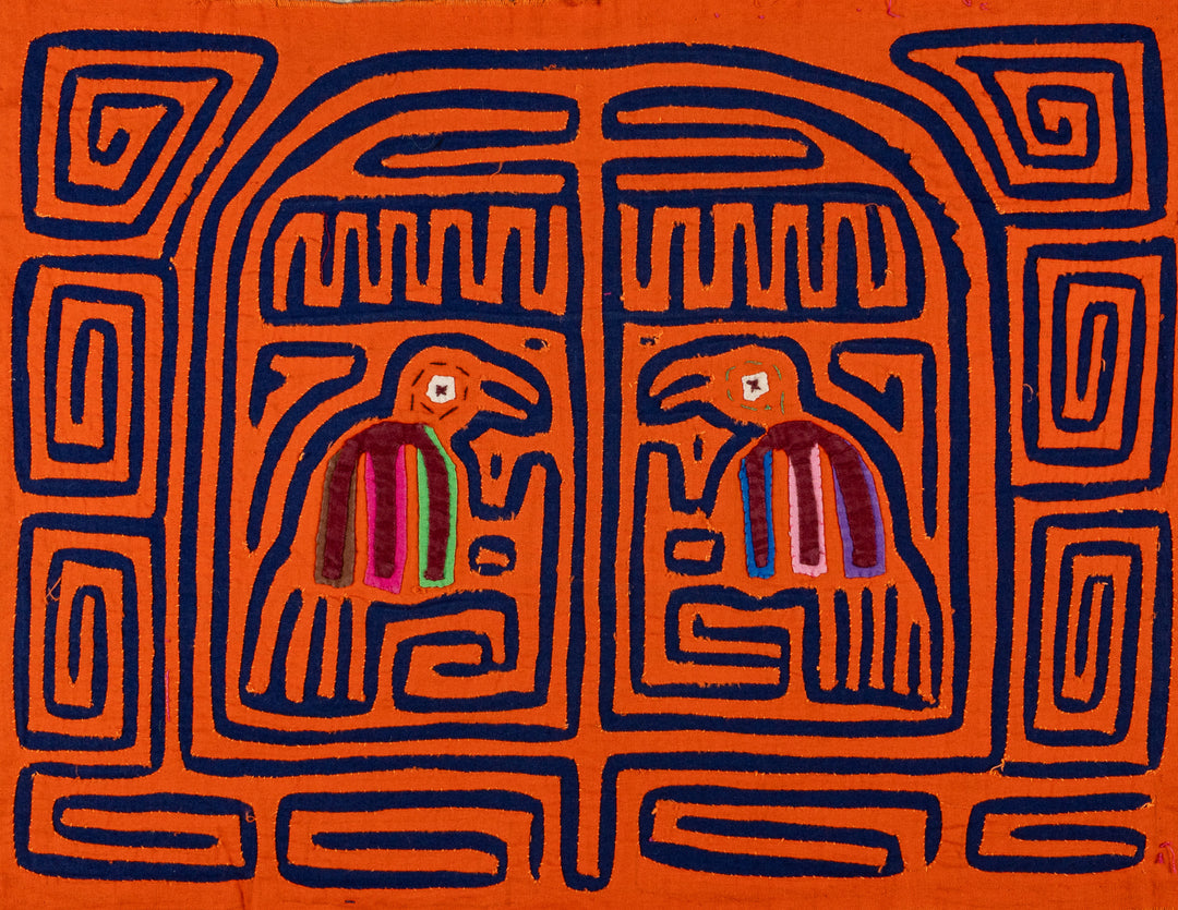 Orange And Blue Birdcage Mola