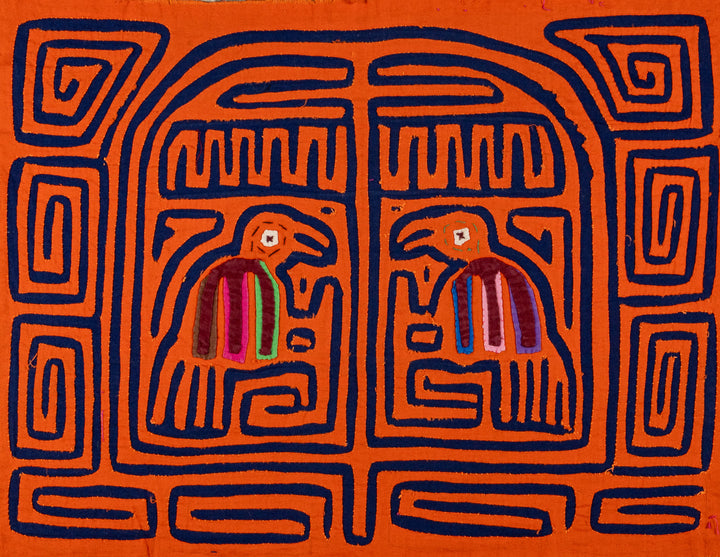 Orange And Blue Birdcage Mola