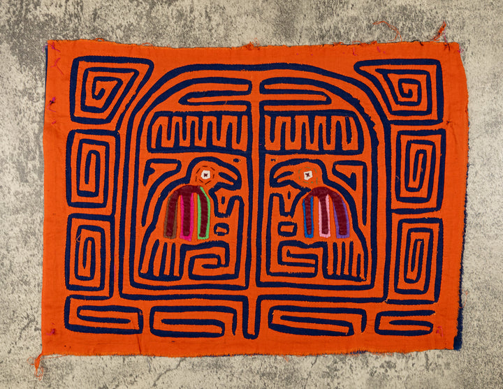 Orange And Blue Birdcage Mola