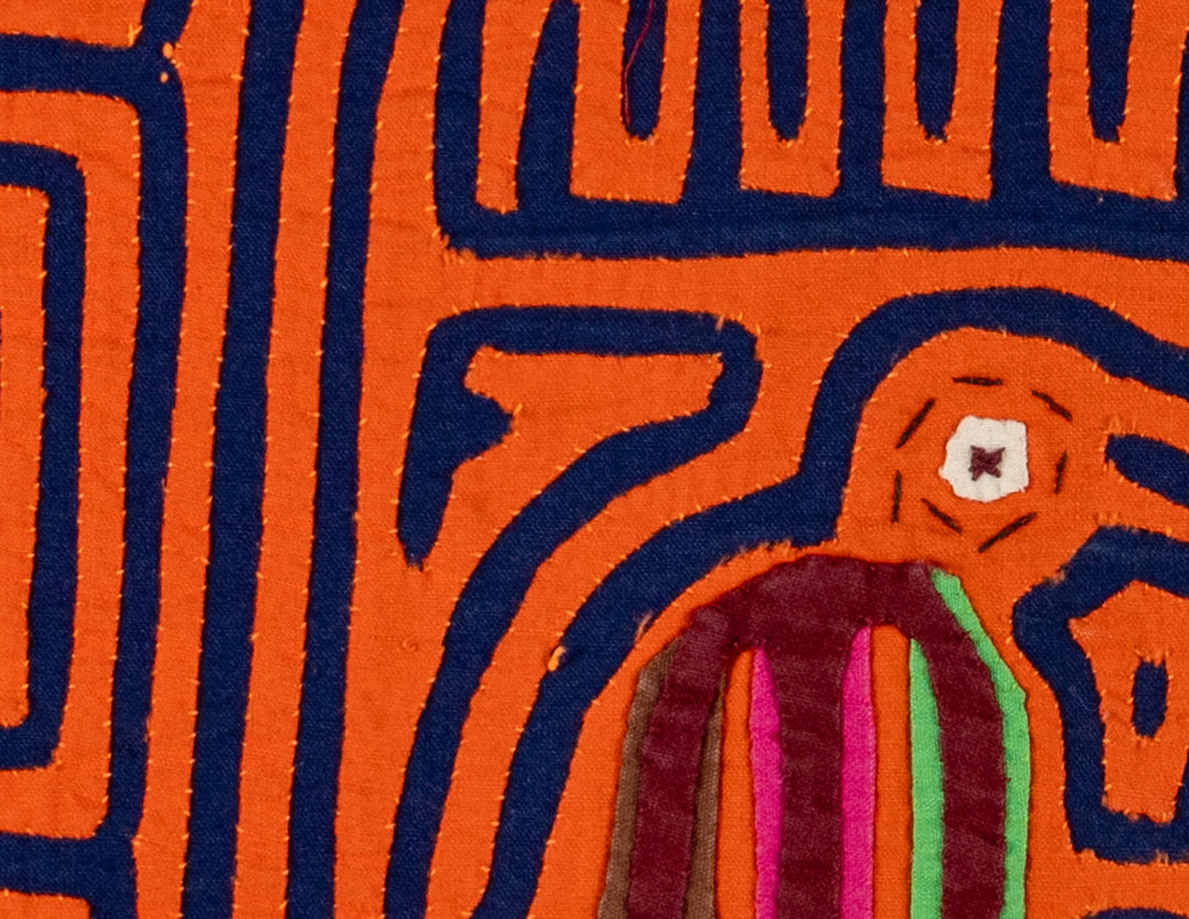 Orange And Blue Birdcage Mola