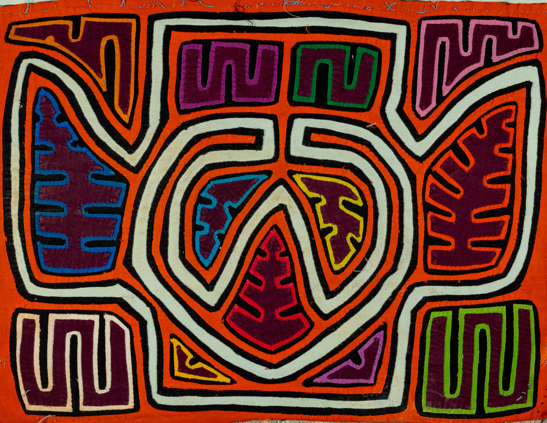 Orange And White Optical Illusion Mola