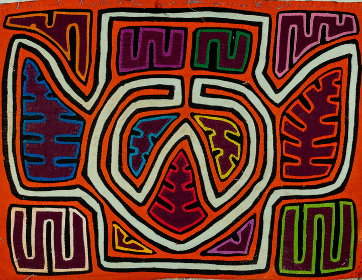 Orange And White Optical Illusion Mola