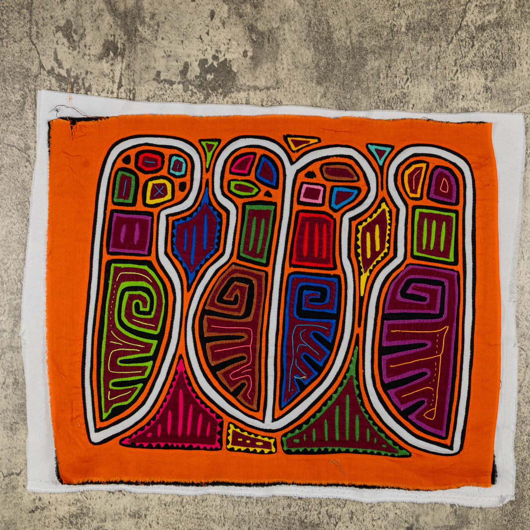 Orange And White Machete Knife Mola