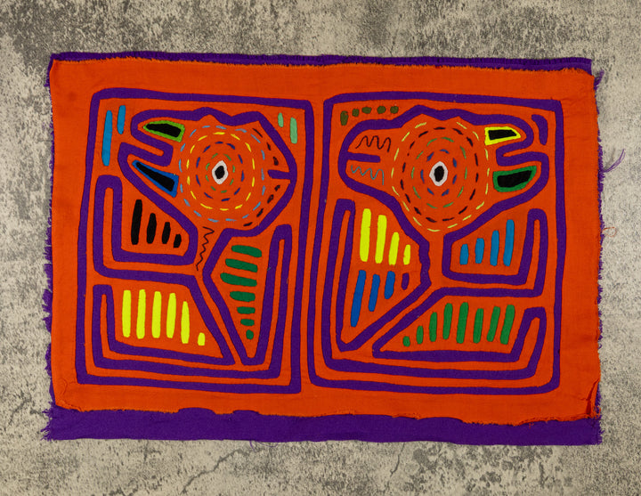 Orange And Purple Optical Illusion Mola