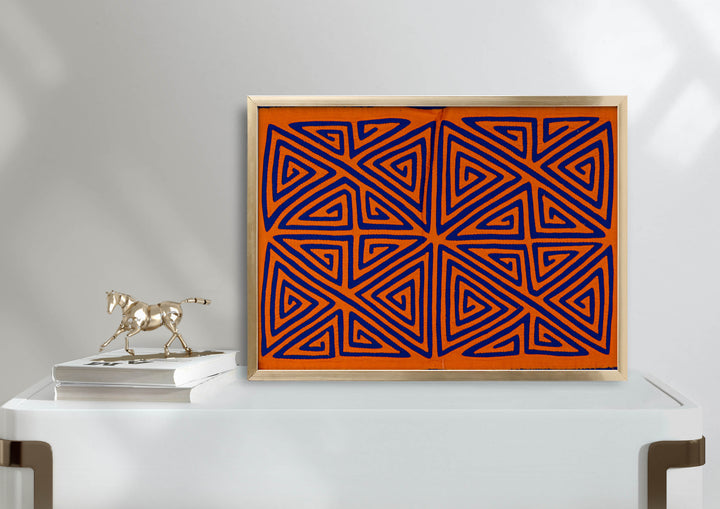 Orange And Blue Classic Design Mola