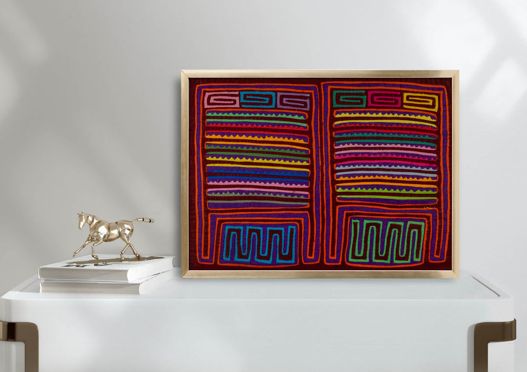 Rainbow Of Color Washboard Mola