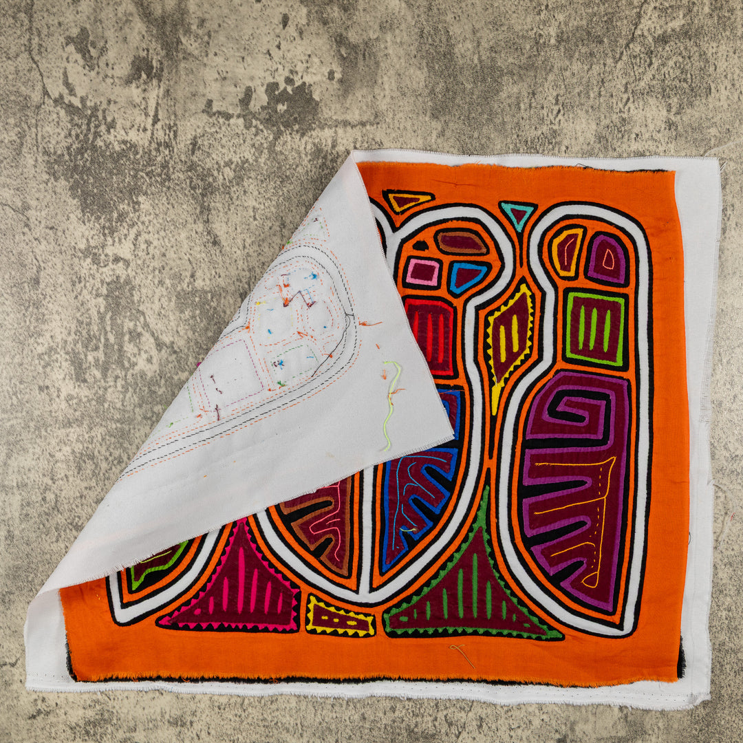 Orange And White Machete Knife Mola