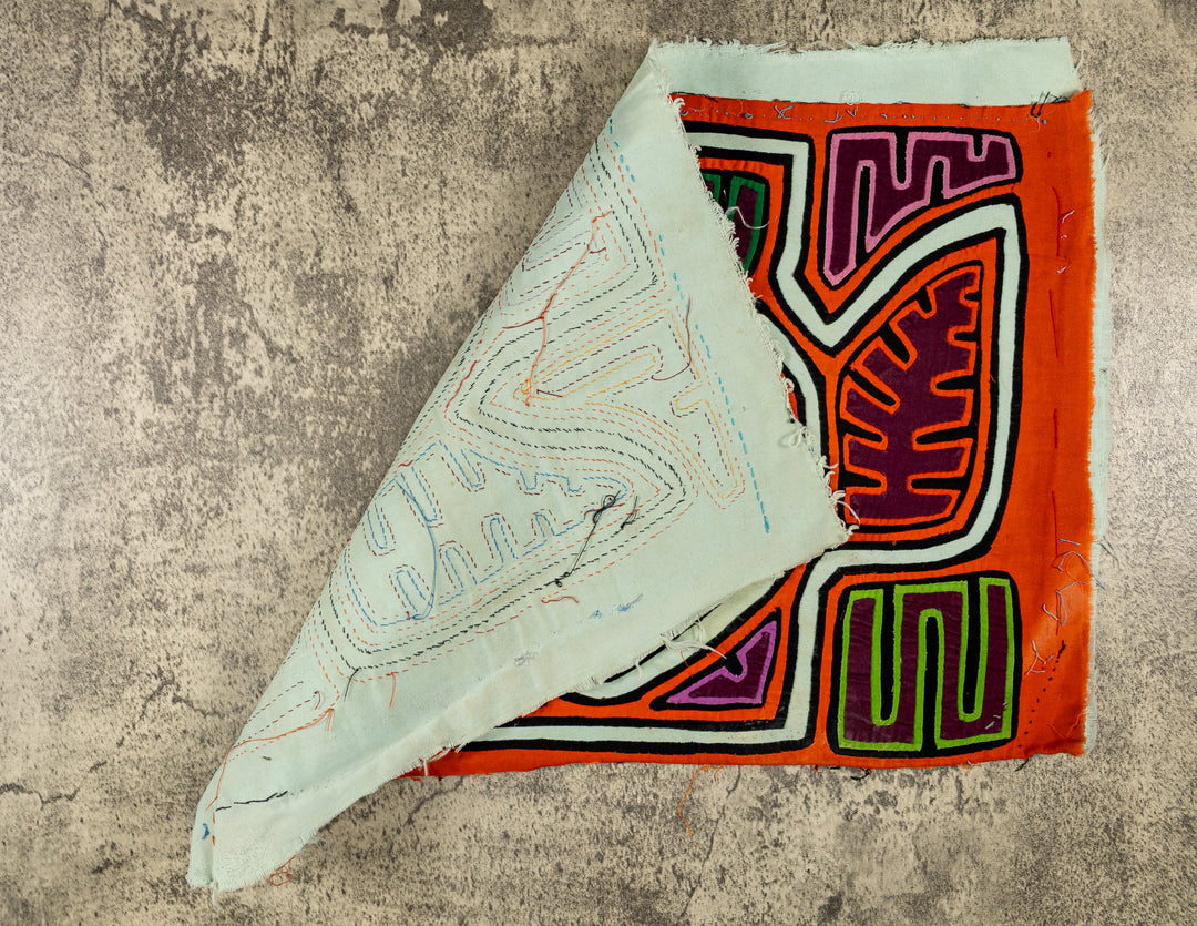Orange And White Optical Illusion Mola