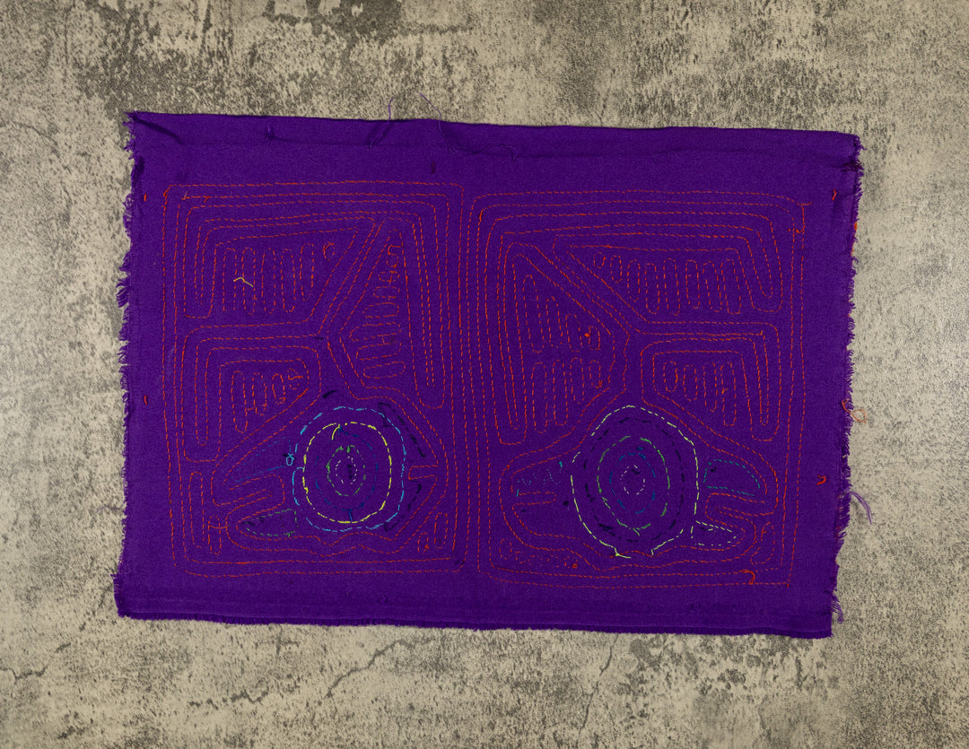 Orange And Purple Optical Illusion Mola