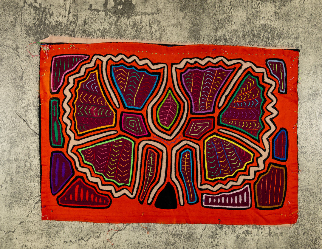 Orange And White Floral Flower Mola