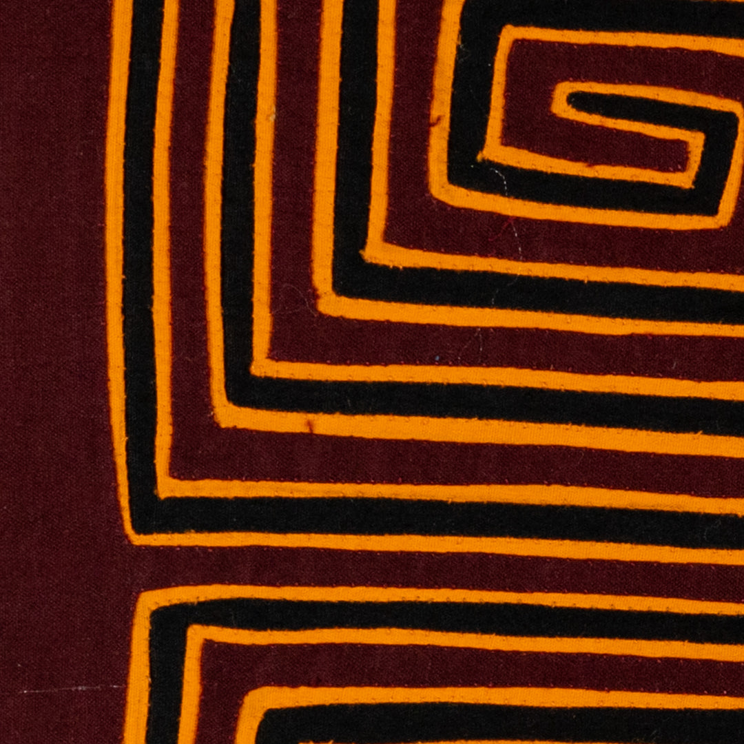 Burgundy Gold And Black Classic Design Mola