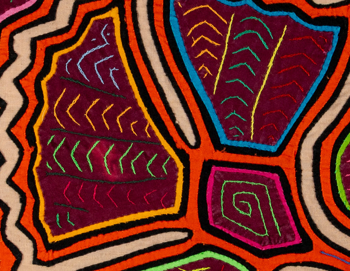 Orange And White Floral Flower Mola