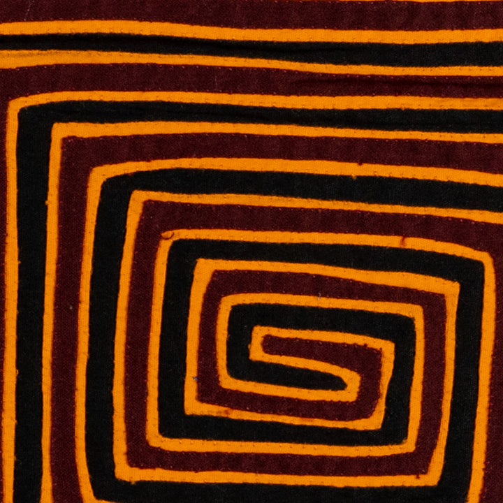 Burgundy Gold And Black Classic Design Mola