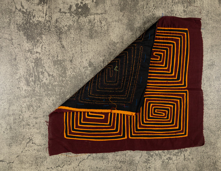 Burgundy Gold And Black Classic Design Mola