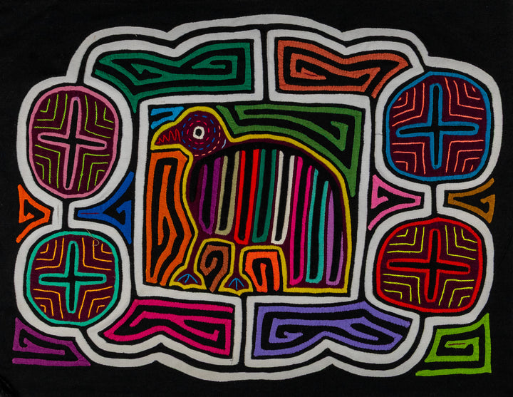 Rainbow Colors Birdcage Mola