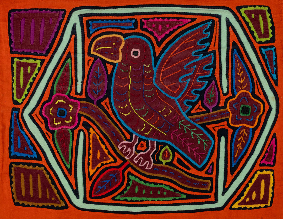 Orange And White Parrot Birdcage Mola