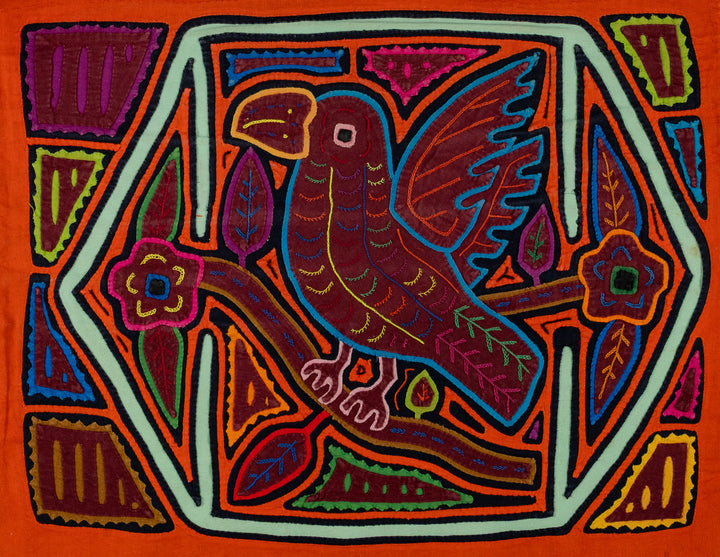 Orange And White Parrot Birdcage Mola