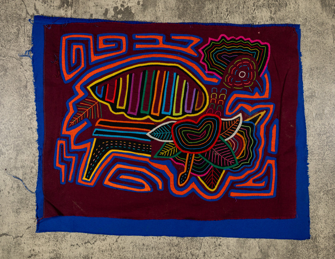 Burgundy And Blue Queen Of The Jungle Mola