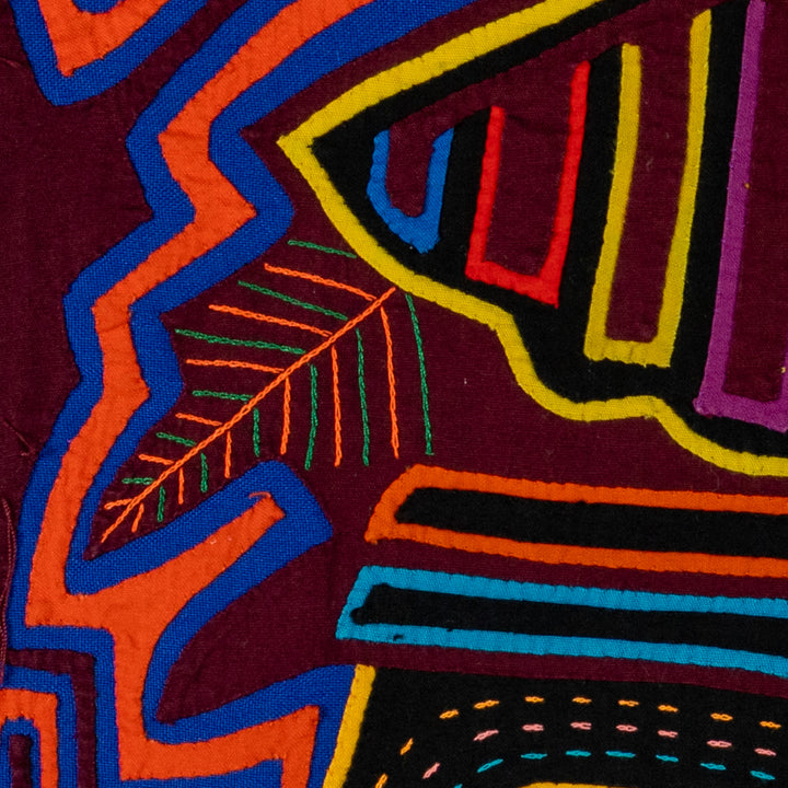 Burgundy And Blue Queen Of The Jungle Mola