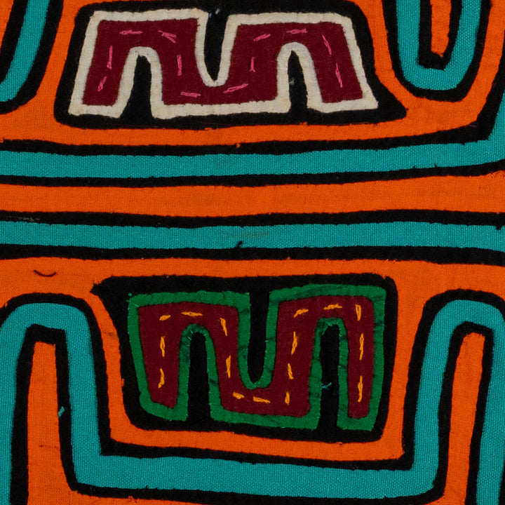 Orange And Turquoise Classic Design Mola
