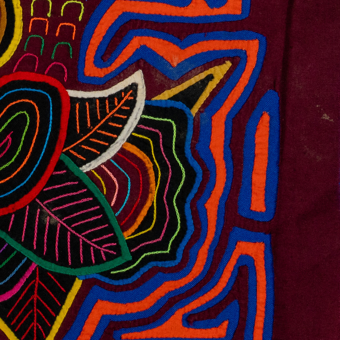 Burgundy And Blue Queen Of The Jungle Mola
