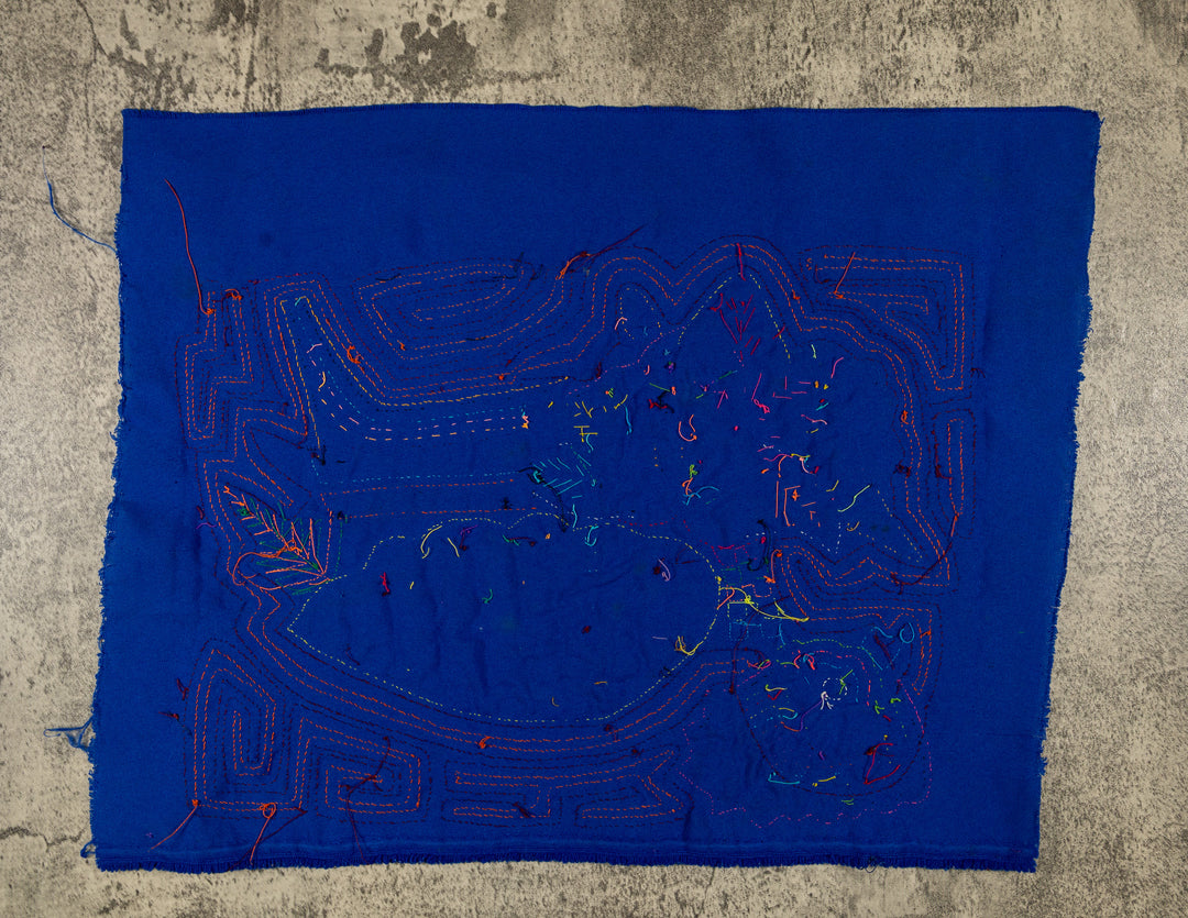 Burgundy And Blue Queen Of The Jungle Mola