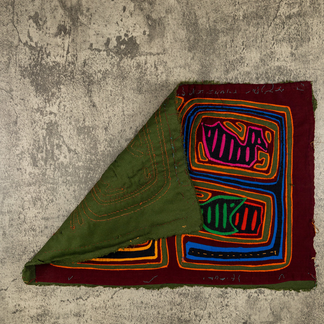 Vintage Burgundy And Gold Classic Design Mola