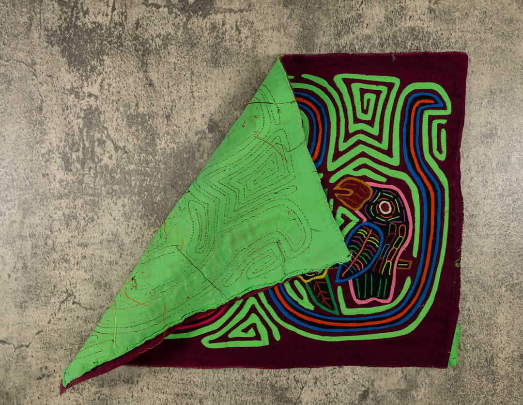 Maroon And Green Toucan Bird Birdcage Mola