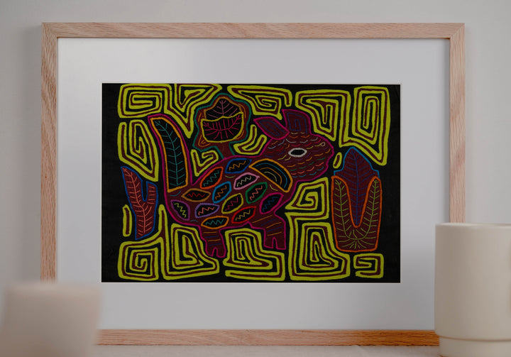 Chartreuse And Maroon Jungle Critter Mola
