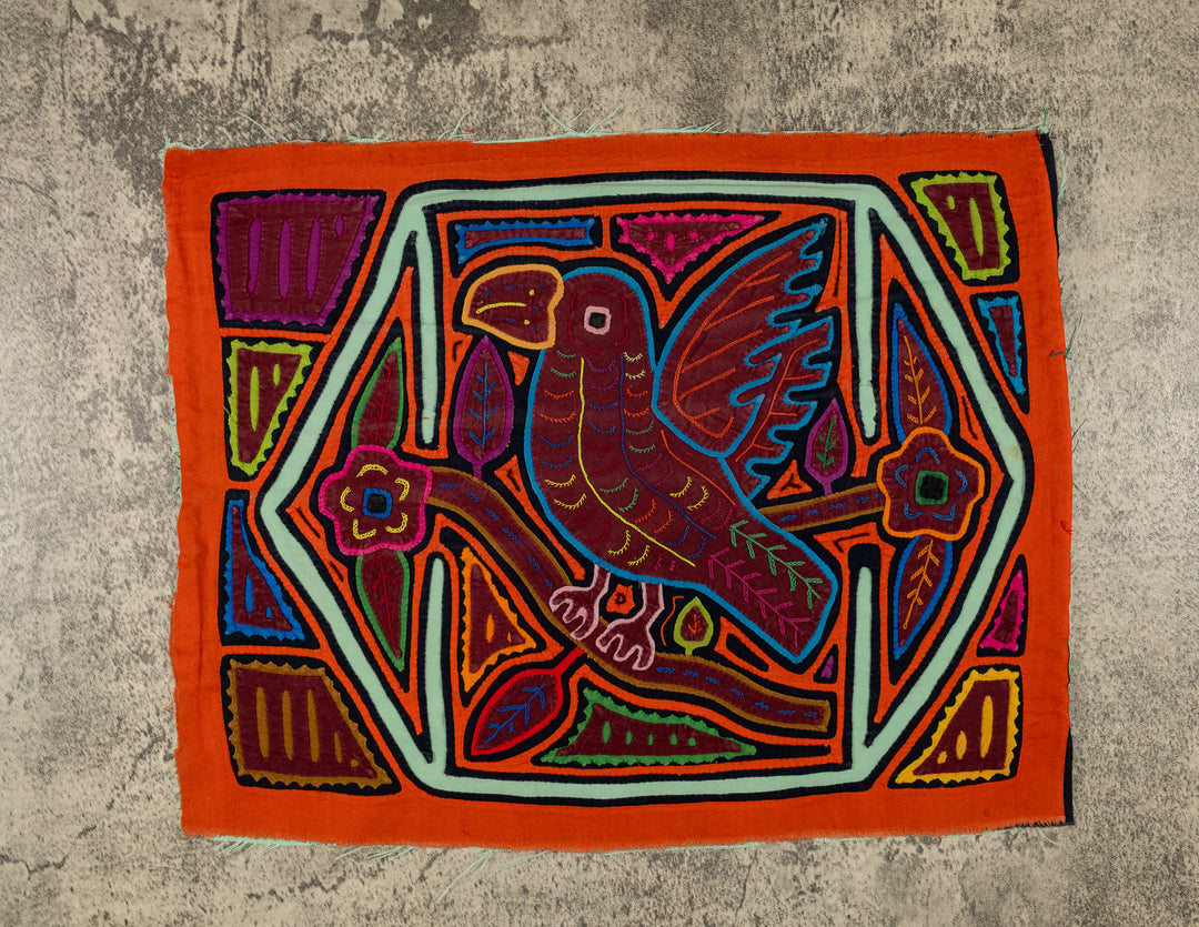 Orange And White Parrot Birdcage Mola