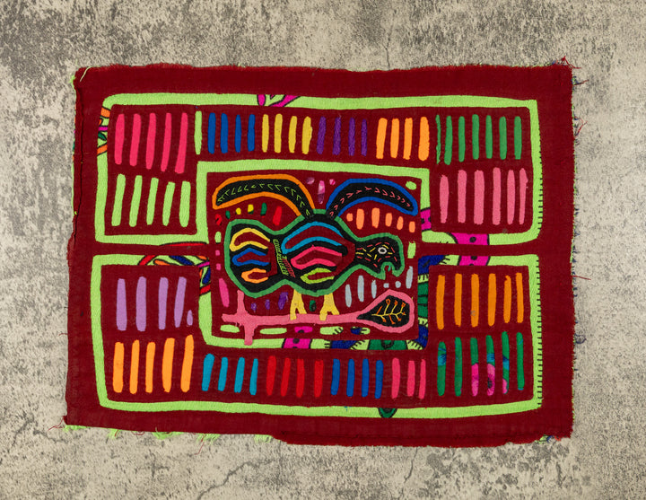 Burgundy And Green Winged Warrior Mola