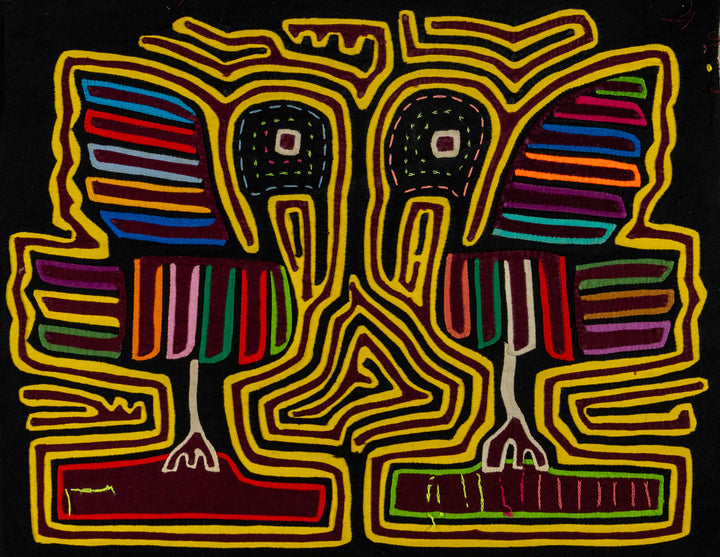 Black And Yellow Pelican Optical Illusion Mola