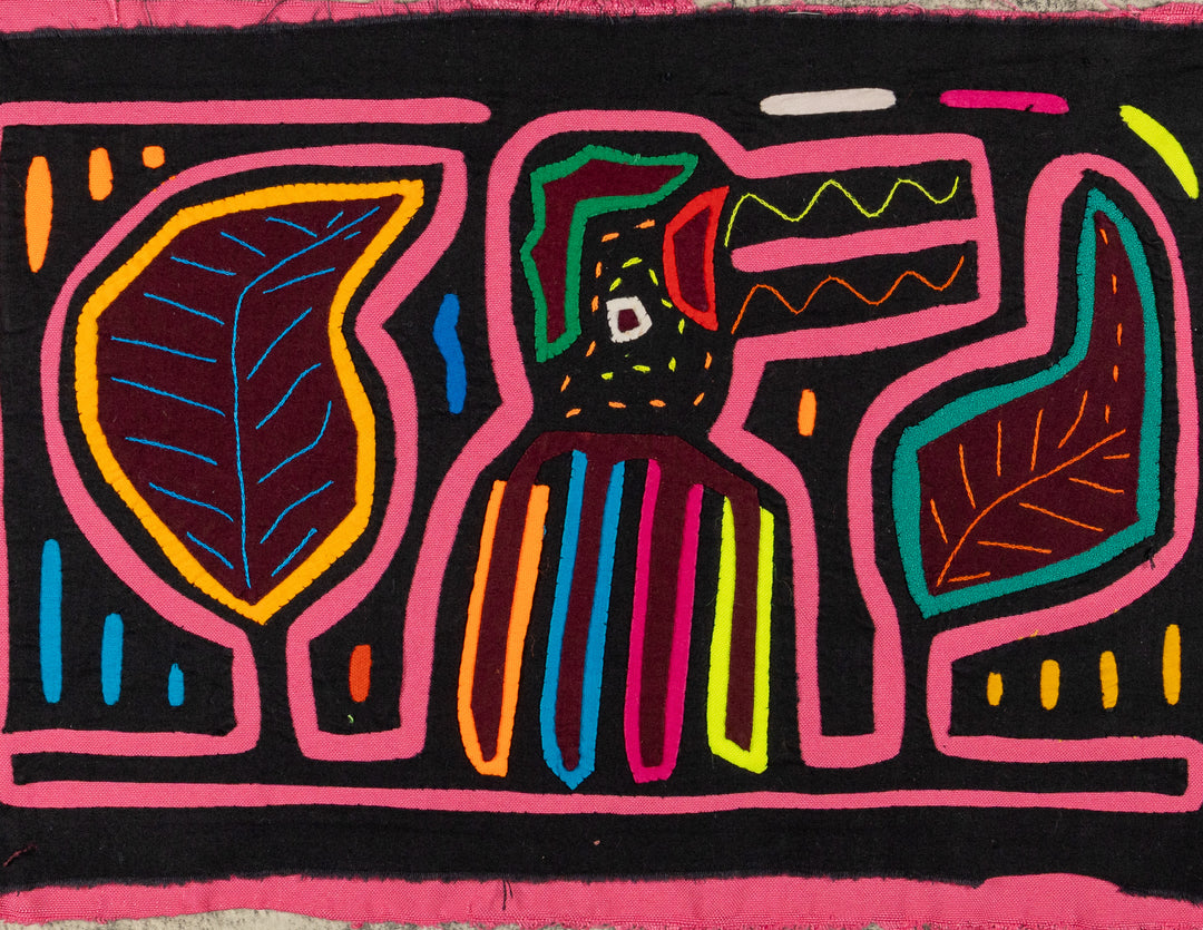 Black And Pink Toucan Bird Mola