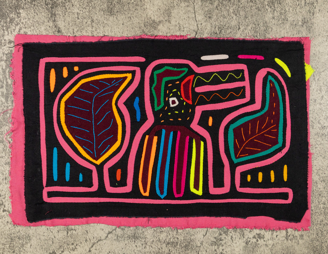 Black And Pink Toucan Bird Mola