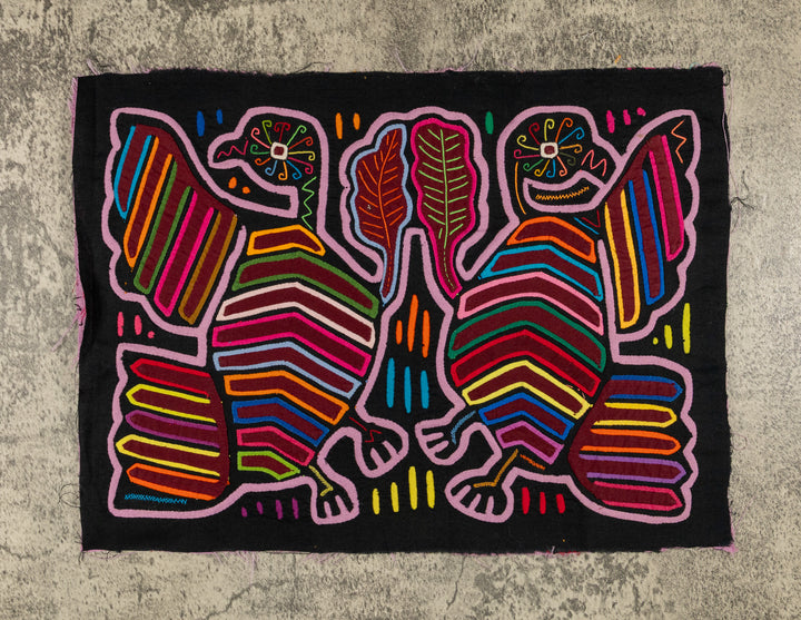 Black And Purple Fan Dancer Bird Mola