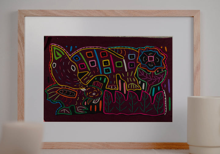 Maroon And Pink Twisted Neck Goose Bird Mola